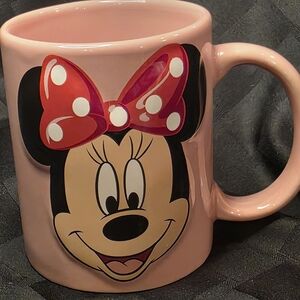 Disney Minnie Mouse 3D Pink Face Mug - 8oz
